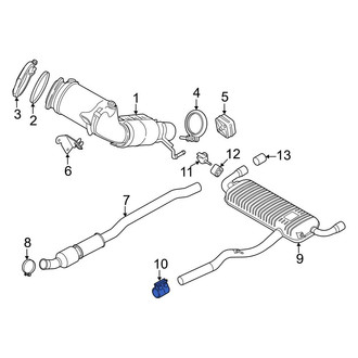 Mini OE - Rear Exhaust Muffler Clamp