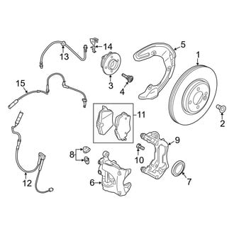 Mini OE - Front Suspension - Brake Components