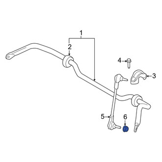 Mini OE - Front Suspension Stabilizer Bar Link Nut