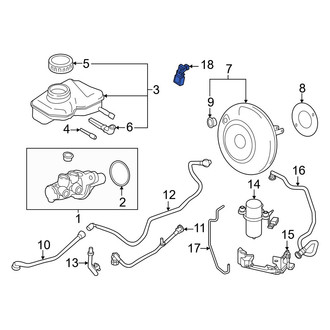 Mini OE - Power Brake Booster Vacuum Sensor