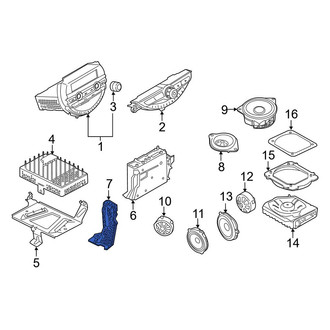Mini OE - Left Radio Bracket