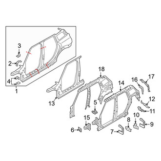 Mini OE - Pillars, Rocker & Floor - Uniside