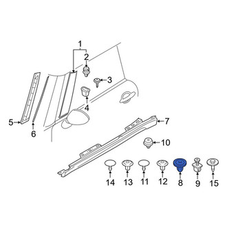 Mini OE - Rocker Panel Molding Clip