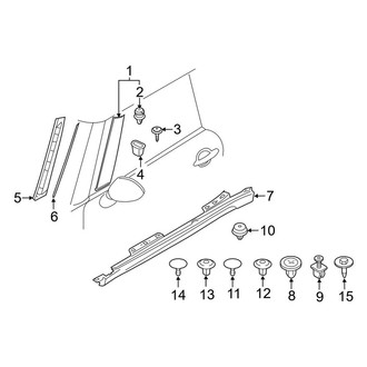 Mini OE - Pillars, Rocker & Floor - Exterior Trim