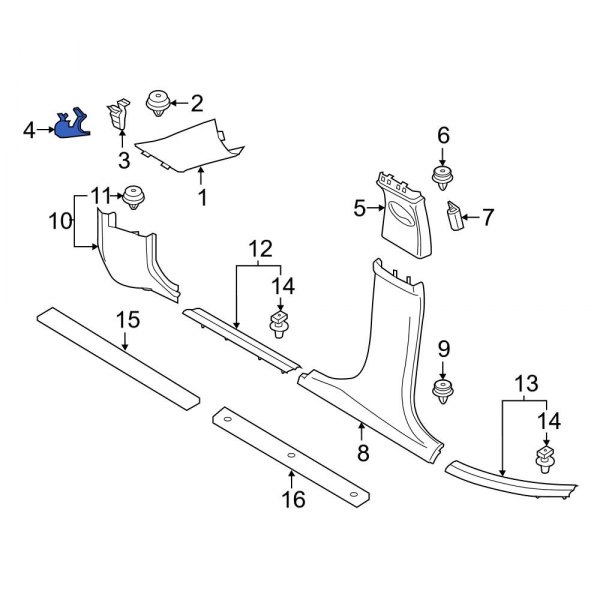 Body A-Pillar Baffle Plate