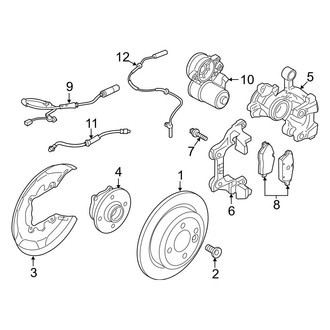 Mini OE - Rear Suspension - Brake Components (Base / S)