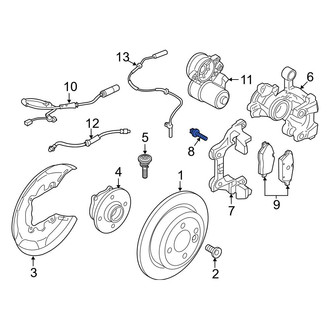 Mini OE - Disc Brake Caliper Anchor Plate Bolt