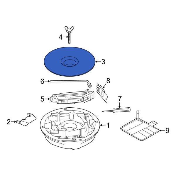 Floor Storage Compartment Lid