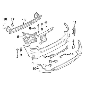 Mini OE - Rear Bumper - Bumper & Components (W/O Off-Road Exterior Package)