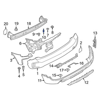 Mini OE - Bumper Cover Support Rail Rivet