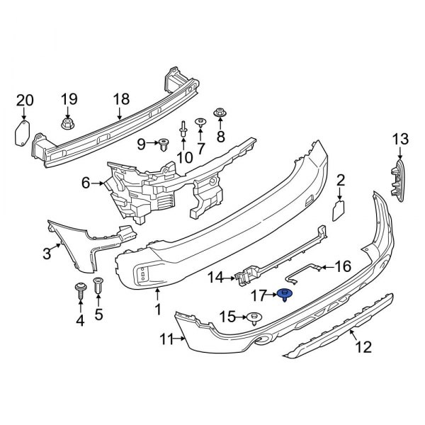 Bumper Cover Bolt