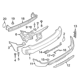 Mini OE - Rear Bumper - Bumper & Components (With Off-Road Exterior Package)