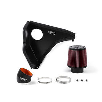 Mishimoto® - Performance Aluminum Black Cold Air Intake System with Red Filter