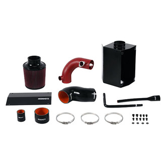 Mishimoto® - Performance Aluminum Wrinkle Red Cold Air Intake System with Red Filter