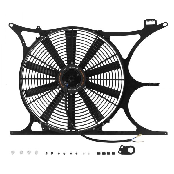 Mishimoto® - Performance Steel Slim Electric Fan with Shroud