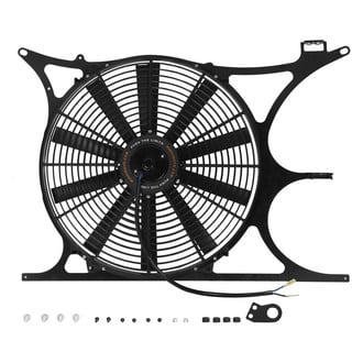 Mishimoto® - 16" Performance Steel Slim Electric Fan with Shroud