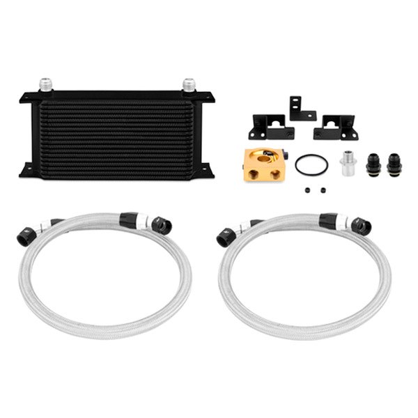 Mishimoto® - Powdercoated Oil Cooler Kit with Thermostatic