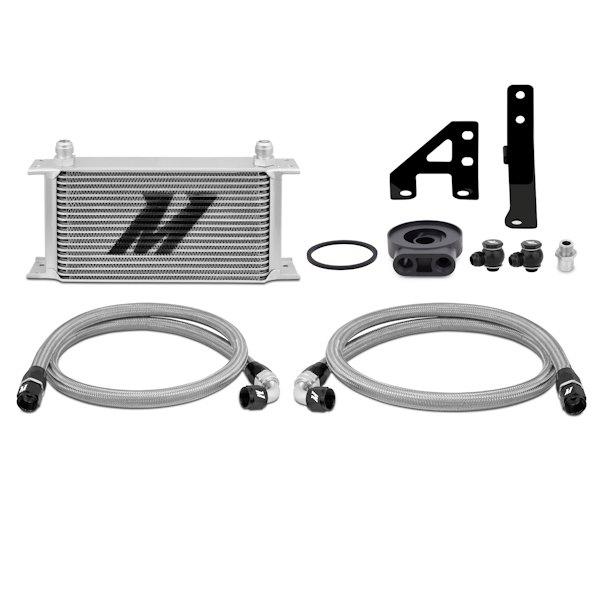 Mishimoto® - Powdercoated Oil Cooler Kit w/o Thermostatic