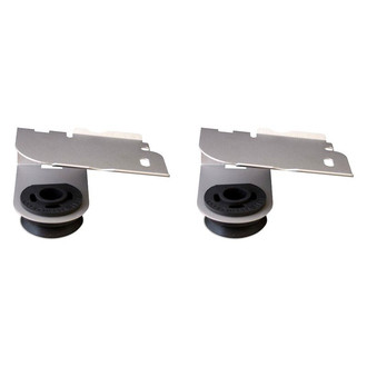 Mishimoto® - Silver Aluminum Radiator Stay Set