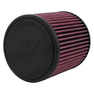 Mishimoto® - Performance Cotton Round Tapered Red Air Filter (4" F x 6.438" B x 6" H)