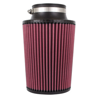 Mishimoto® - Performance Cotton Round Tapered Red Air Filter (4" F x 6.438" B x 5.25" T x 7" H)