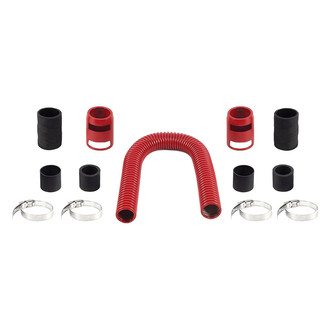Mishimoto® MMAH-U24RD - Stainless Steel Flexible Radiator Hose Kit