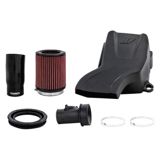 Mishimoto® - Performance Aluminum Black Cold Air Intake System with Red Filter