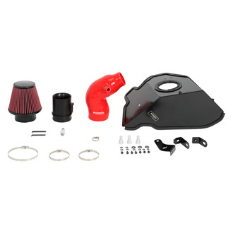 Mishimoto® - Performance Aluminum Red Cold Air Intake System with Red Filter