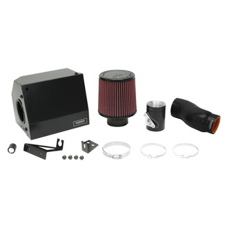 Mishimoto® - Performance Aluminum Black Cold Air Intake System with Red Filter
