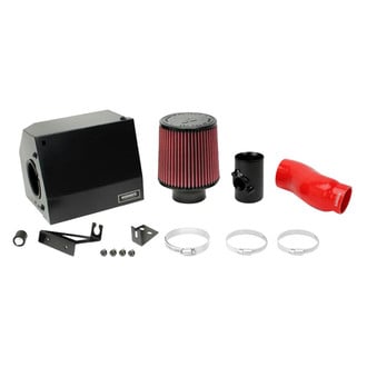 Mishimoto® - Performance Aluminum Wrinkle Red Cold Air Intake System with Red Filter