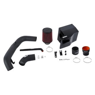 Mishimoto® - Performance Aluminum Wrinkle Black Cold Air Intake System with Red Filter