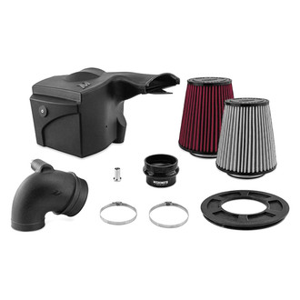 Mishimoto® - Performance Aluminum Silver Cold Air Intake System with Red Filter