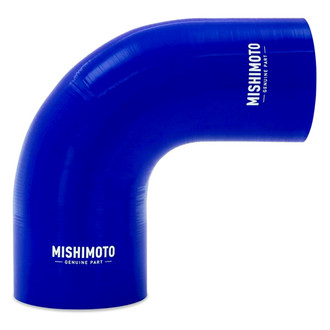 Mishimoto® - Blue Silicone 90 Degree Reducer Coupler