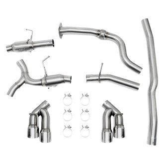 Mishimoto® - 304 SS Cat-Back Exhaust System with Quad Rear Exit