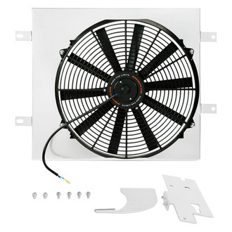 Mishimoto® - Performance Aluminum Fan Shroud with Fan Controller
