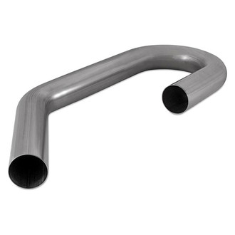 Mishimoto® - 304 SS Natural U-J Bend Exhaust Piping (2.5" Diameter, 24" Overall Length, 5" Leg A Length, 10" Leg B Length, 10" Leg C Length, 7.87" CLR)