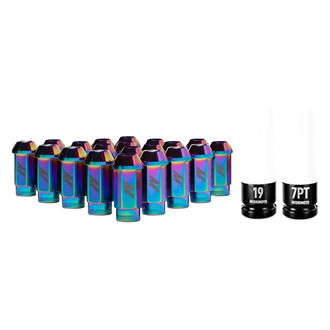 Mishimoto® - Neochrome Cone Seat Open End Lug Wheel Installation Kit