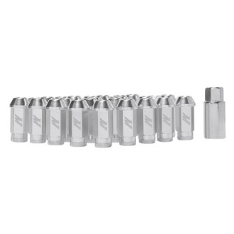 Mishimoto® - Silver Cone Seat Open End Lug Wheel Installation Kit