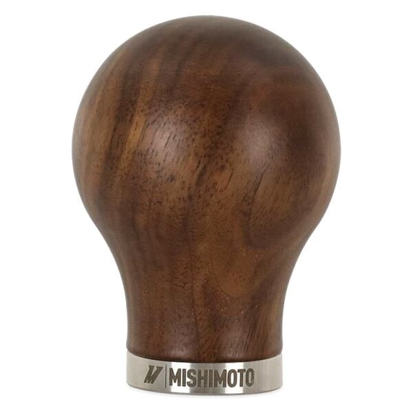 Mishimoto® - Round Steel Core Walnut Wood Shift Knob
