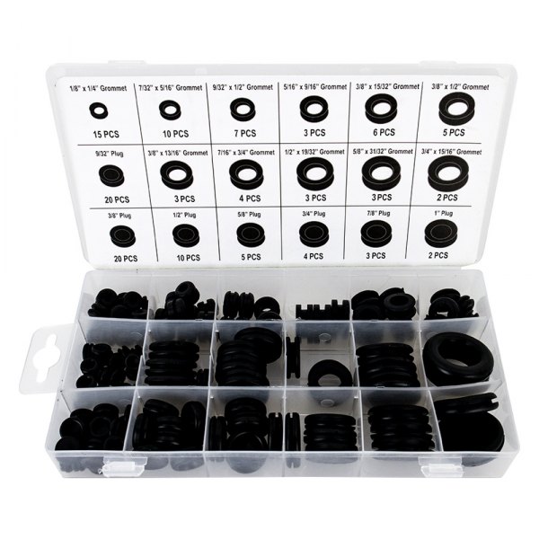 Mishimoto® - 125-Piece Rubber Grommet/Plug Assortment