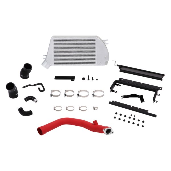Mishimoto® - Performance Top-Mount Intercooler Kit with Red Pipe and Charge Pipe System