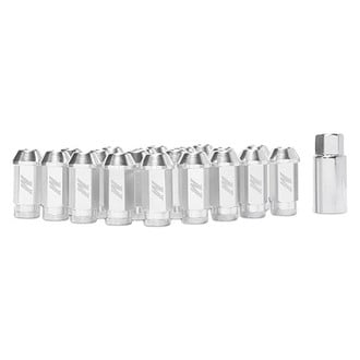 Mishimoto® - Silver Cone Seat Open End Lug Wheel Installation Kit