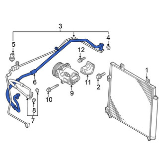 Mitsubishi OE - A/C Refrigerant Suction Hose