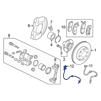 Mitsubishi OE - Front ABS Wheel Speed Sensor