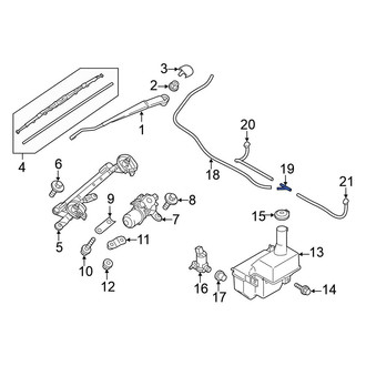 Mitsubishi OE - Windshield Washer Hose Connector