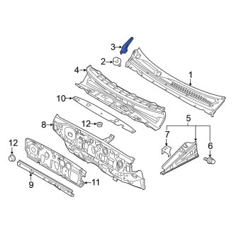 Mitsubishi Mirage G4 Cowl Panels & Parts | Vent Grills — CARiD.com