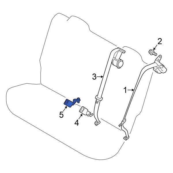 Seat Belt Receptacle