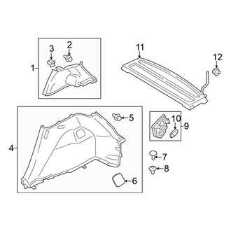 Mitsubishi OE - Quarter Panel - Interior Trim