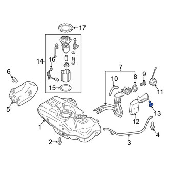 Mitsubishi OE - Fuel Tank Shield Clip