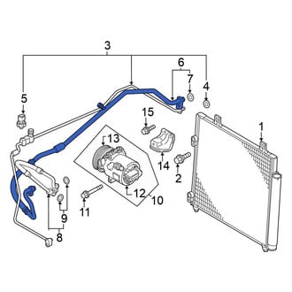 Mitsubishi OE - A/C Refrigerant Suction Hose